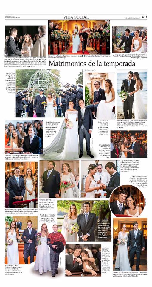 El Mercurio - vestidos de novia María Subercaseaux