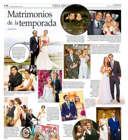 El Mercurio- vestidos de novia María Subercaseaux